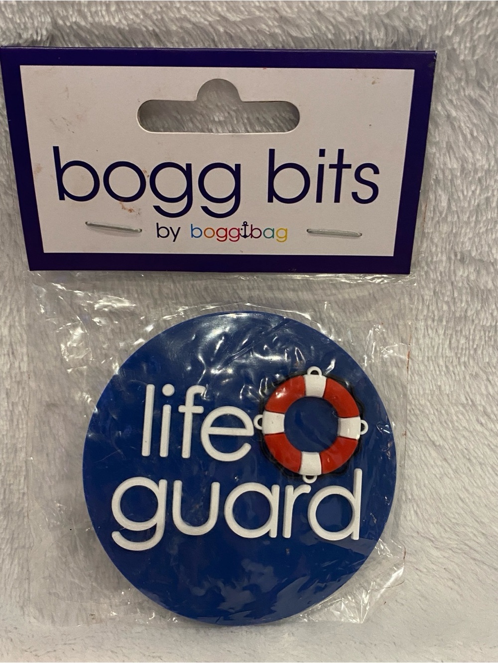 Bogg Bits by Bogg Bag Fun Snap-in Silicone Charm Accent Life Guard LifeGuard NWT